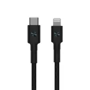 AL873 USB-C to Lightning MFI 3A 18W Fast Charge PD Type-C Data Cable for iPhone 8 Plus X XS BLACK COLOR