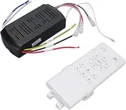 Ceiling Fan Remote Control Kit, Ceiling Fan Light Timing Speed Remote and Receiver with 6 Speeds, Timer Setting for Living Room Ceiling Fan Lamp