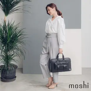 【moshi】Treya Briefcase 超輕量皮革劍橋筆電包