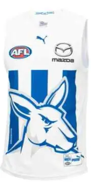 North Melbourne Kangaroos AFL Kids Clash Guernsey