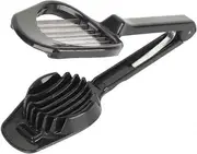 Egg Slicer Mushroom Tomato Fruit Cutter with Long Handle Slicer with ABS Multifunction Kitchen Accessories Cooking Tool (Color : Black)