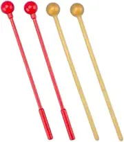 Kisangel 2 Pack Abs Plastic Little Chinchilla Mallets for Carillon Percussion Instruments Lightweight Musical Drumsticks