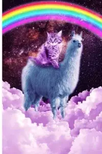 在飛比找博客來優惠-Rainbow Llama - Cat Llama Jour