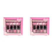2x 6pc Barbie Mummy & Me Range Childrenss Nail Polish/File Pamper Care Set 6y+