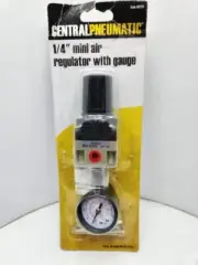 Pneumatic 1/4" MINI REGULATOR W/ GAUGE FOR COMPRESSOR COMPRESSED AIR PRESSURE
