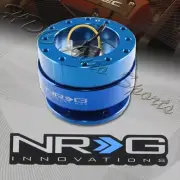 NRG Blue Aluminum Ball Lock 6-Hole Steering Wheel Gen 2.0 Quick Release Adapter
