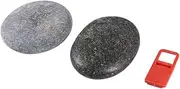 LALAFINA 2 Pack DIY Pebble Painting Stones with Bracket Hand-Painted Decorative Rocks for Home Decor Creative Landscape Rocks (8-10cm Random Style)