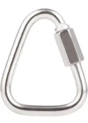 DELSWIN Triangle Carabiner Quick Chain Links - 3.5 Inch Stainless Steel Delta...
