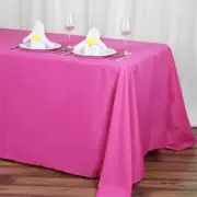 6 pcs 90x132" RECTANGLE High Quality POLYESTER TABLECLOTHS Wedding Decorations