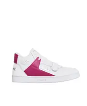 CT-02 CELINE TRAINER MID SNEAKER WITH SCRATCH in CALFSKIN 35,36,37,40 White