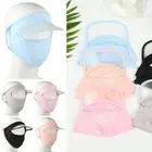 Ice Silk Women Sun Cap Full Face Mask Anti-ultraviolet Outdoor Sports Hat