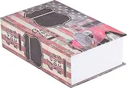 Zohisin Creative Book Safe Box Money Jewelry Collection Storage Case with Combination Lock Available in Styles LOVE ROUTE 66 Rose Made Of Book Cover And Metal With Sturdy (ROUTE 66)