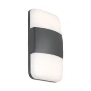 Umina 2 Light Tri Colour LED Exterior Wall Light Charcoal - UMIN2ECHA