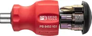 PB Swiss 8453.V01 Insider Stubby Pocket Tool with 6 Precision Bits C6 in Skin Pack
