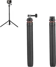 Selfie Stick Tripod Handle Grip for Action 5 Pro/ Insta360 X4/ Gopro 13 / Pocket 3 Magnetic Extension Long Pole with 1/4" Extended Monopod Action Camera Accessories (53cm)