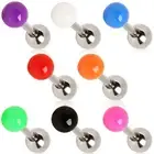 Cartilage Tragus Bar Ear Stud Piercing with UV Ball Surgical Steel