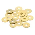 18Pcs Brass Flat Washer, M6 6 x 18 x 1.5mm Fenders Washers Assortment