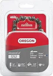Oregon S52 AdvanceCut 14-Inch Chainsaw Chain Fits Craftsman, Echo, Homelite, Poulan, Black