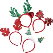 [ifundom] Unique Reindeer Antler Headband Set Christmas Party Headband Xmas Style Hair Hoops for Women Men