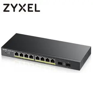 ZyXEL 合勤科技 免運 GS1900-10HP Rev.B1 8埠 GbE網路埠 智慧型網管交換器 商用 網路防錯