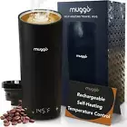 12 Oz Self-Heating Coffee Mug, Temperature Control Travel Mug, Black Portable He