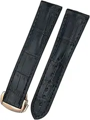 [KAVJU] 18mm 19mm 20mm 21mm 22mm Crocodile Cowhide Watch Band for Omega Seamaster 300 Speedmaster DE VILLE AT150 Bracelet