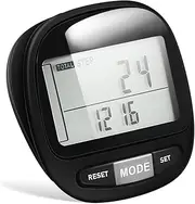 BCOATH Step Counter Walking Fitness Tracker Pedometer for Walking Step Counter Clip on Portable Pedometer 7-Day Memory