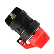 Proflow Battery Disconnect Switch round On-Off Plastic Red/Black Marine Style with lock hole Single Battery 12V 300Amp