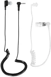 Headset, 3.5mm Mono Listen Only Acoustic Tube Earpiece Headset, Compatible with Most Radios, Microphones or Mp3 Players with a 3.5mm Audio Jack