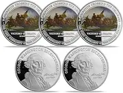 5 Pcs President of US George Washington Bicentennial Challenge Coin