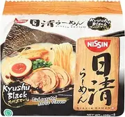 Nissin Ramen Kyushu Black Instant Noodle 5 Packets, 530 g, Garlic