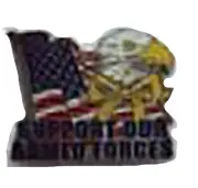 Pack of 50 Support Our Armed Forces USA Bald Eagle Bike Hat Cap Lapel HP6101
