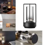 2024 New LED lantern crystal lantern table lamp Rechargeable cordless table lamp