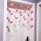 Non Perforated Thread Curtain Heart Peach Door Decoration Room