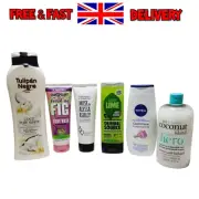 Shower Gel Bundle 6 Bottles Soap & Glory, Nivea, Source, Treacle Moon Etc
