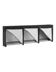[Moyasu] Firewood Rack with Cover Metal Storage Holder Waterproof 360cm in Silver