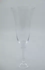 JULISKA AMALIA TULIP CLEAR FLUTE GLASS (MONOGRAMMED"H")- 8 1/4" X 3 1/2" 0411H