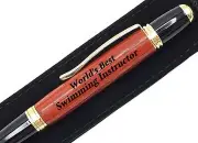 Gift For Swimming Instructor World's Best Engraved Pen Present