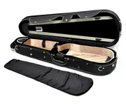 Shaped Viola Case-HQ Light-Black/Blk-Tan