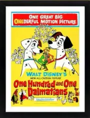 One Hundred and One Dalmations Movie Poster Framed