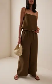 [Onia] Linen-Blend Wide-Leg Pants