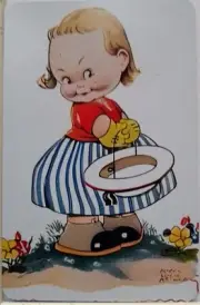 Swap cards Modern playing card back Sweet little Girl