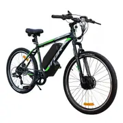 TDR 26 Inch 36V 250W Electric Mountain Bike e-MTB Front Suspension Thumb Throttle Pedal Assist Hydraulic Disc Brake 7-Speed Shimano Freewheel 10AH Lithium Battery
