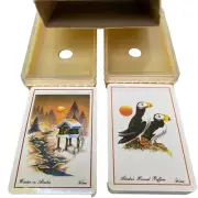 Playing Cards New NIP Alaska Winter Horned Puffins British Hong Kong Bill Devine