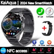 2025 for Android GT4 Pro GPS NFC Smart Watch Men 360*360 AMOLED Screen Heart Rat