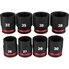 Milwaukee Tool 49-66-7019 8P Piece 3/4 Drive Metric Standard 6 Point Socket Set