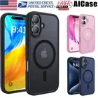 For iPhone 15 14 Plus 13 12 11 Pro Max Frosted Case Mag Safe Shockproof Cover