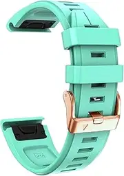 [KLVN] For Garmin Fenix 6S 5S Watchband 20mm Bracelet for Fenix 6s Pro 5s Plus Rose Gold Buckle Silicone Quick Replacement Wrist Straps