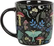 Enchanting Morning Mug Set: Dark Forest Print Mug + Forest Bee A5 Notebook + Luna Moth A5 Notebook | Mystical, Whimsical & Dishwasher/Microwave-Safe | 340ml Capacity | Magical Woodland & Nature Prints