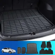 6pcs Weisshorn Car Rubber Floor Trunk Toolbox Cargo Mats for Tesla Model Y 2021-2023